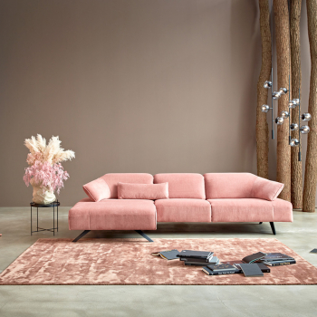 Himolla 1052  Диван, ткань Q2 Fashion rosa, 165х336 см