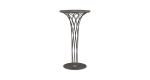 Cattelan Italia  Стол барный NIDO Keramik 59,5x106см, графит GFM69 / керамика KM11 Makalu