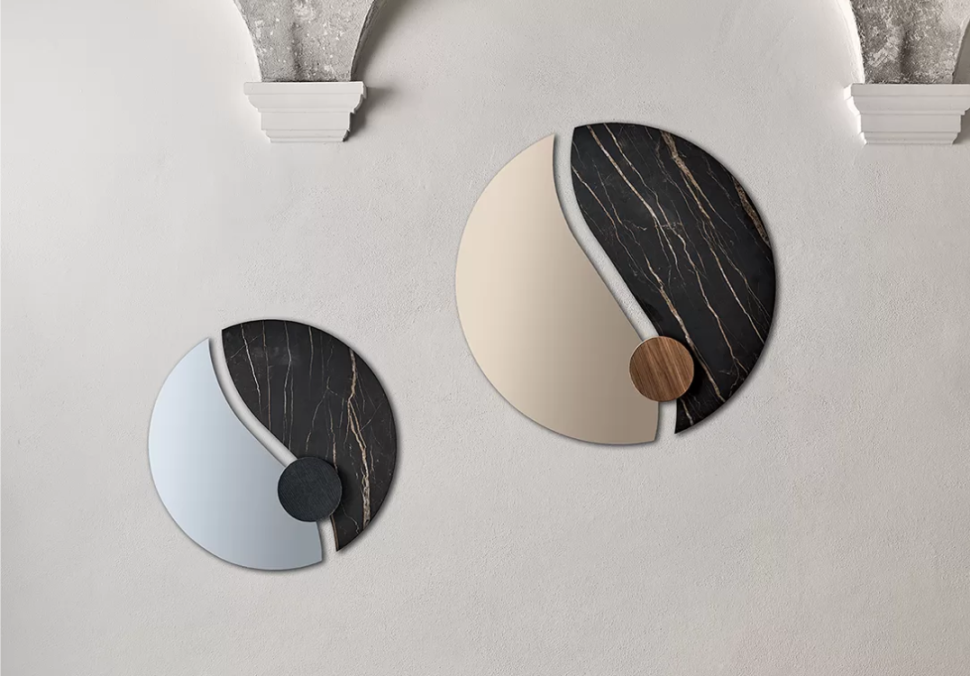 Зеркало настенное 90 см | Италия |  Bontempi Luxor