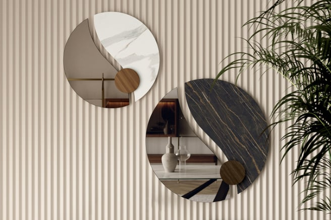 Зеркало настенное 90 см | Италия |  Bontempi Luxor